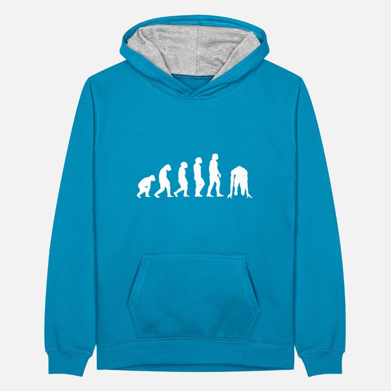 Evolution Leichtathlet Teenager Kontrast-Hoodie