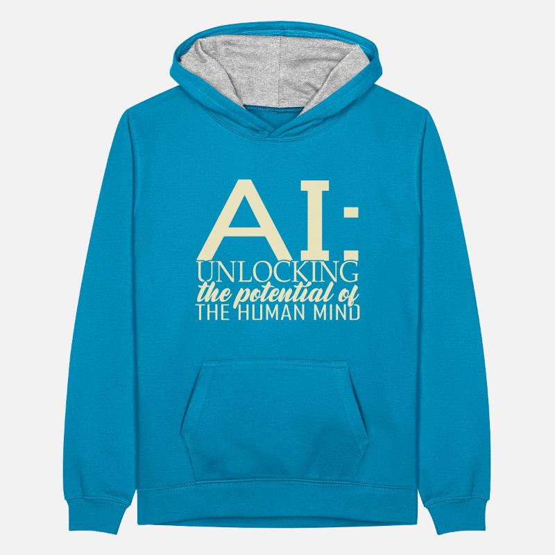 Artificial Intelligence Deep Learning Teenager Contrast Hoodie