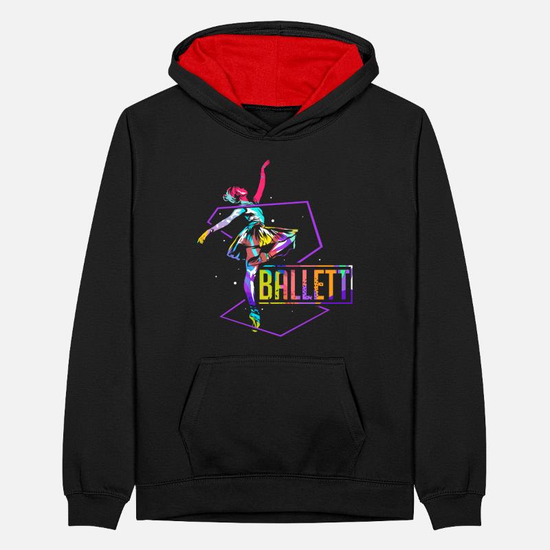 Polygone de ballet Sweat à capuche contrasté Ado