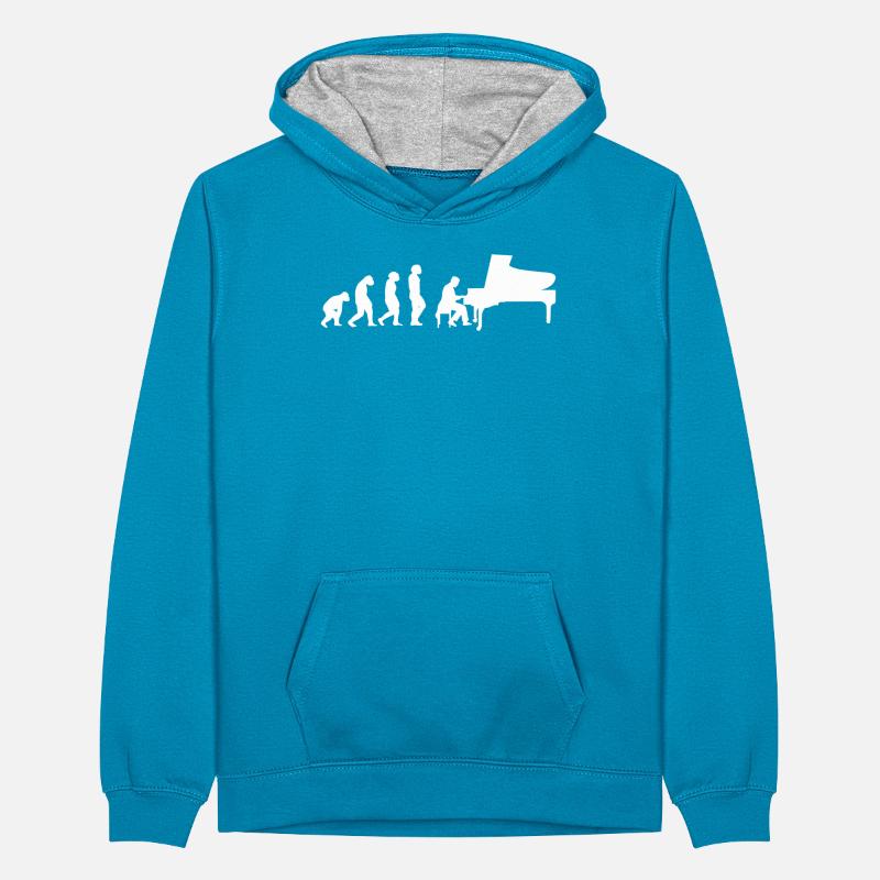 Piano Evolution Sweat à capuche contrasté Ado