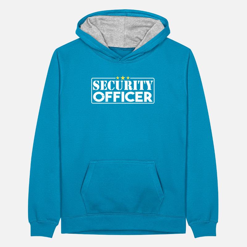 Sécurité des agents de sécurité Sécurité Sweat à capuche contrasté Ado