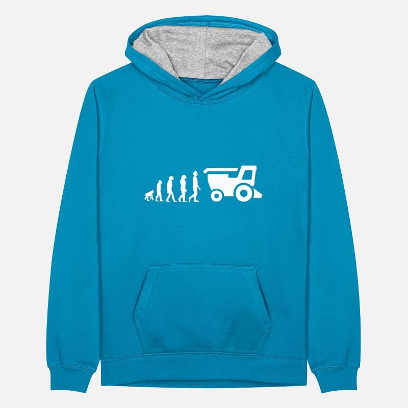 Moissonneuse évolution Sweat à capuche contrasté Ado