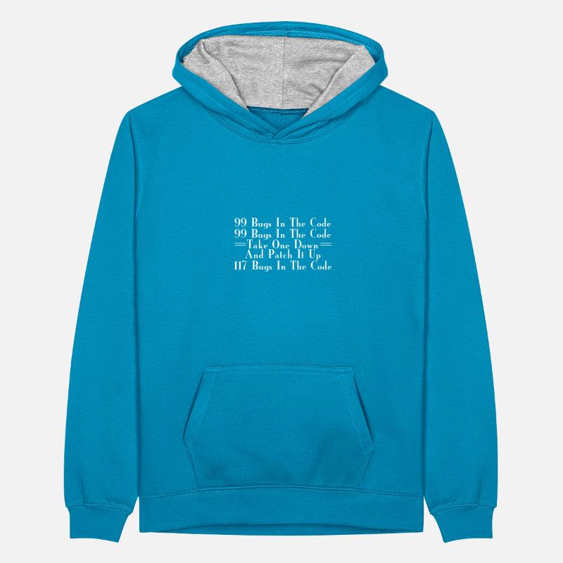 99 Bugs In The Code Sweat à capuche contrasté Ado