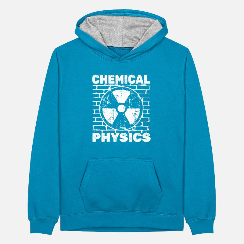 Physics Phyiker Chemically Applied Physics Teenager Contrast Hoodie