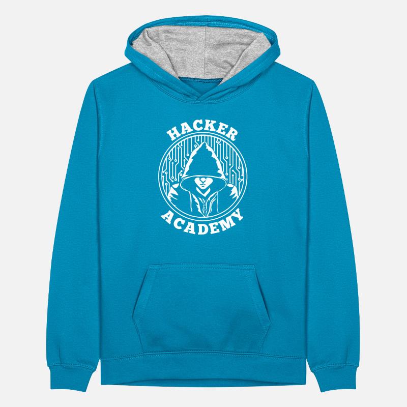 Developer Coder Programmer Teenager Contrast Hoodie