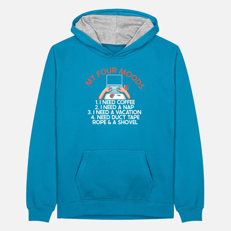 Developer Coder Programmer Funny Teenager Contrast Hoodie