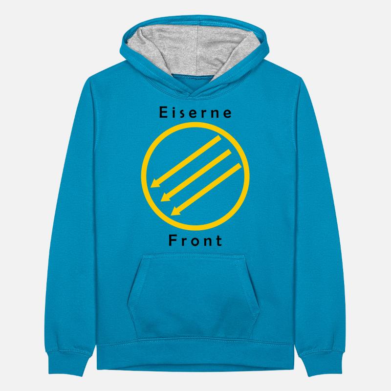 Eiserne Front - Drei Pfeile Teenager Contrast Hoodie