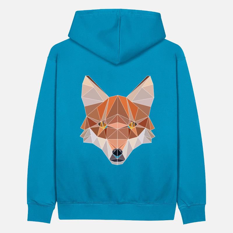 Tshirt polygonal Design Symmetrical Triangular Sweat à capuche contrasté Ado