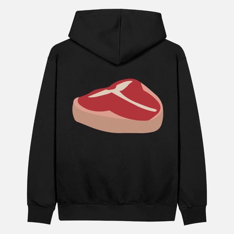 Saftiges Fleisch Teenager Kontrast-Hoodie