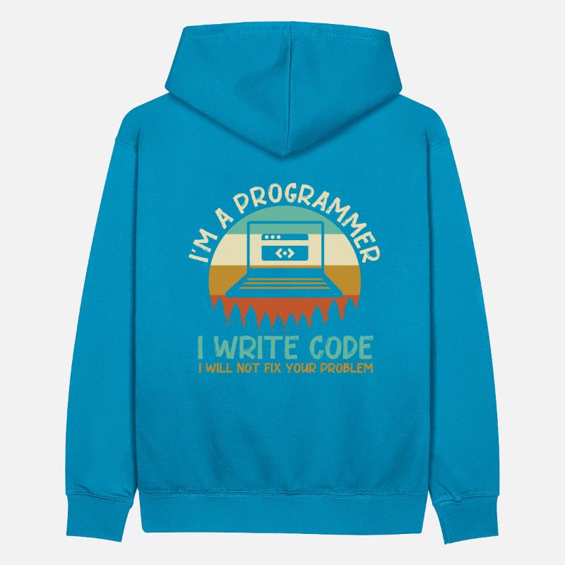 Programmeur Code Codage Sweat à capuche contrasté Ado
