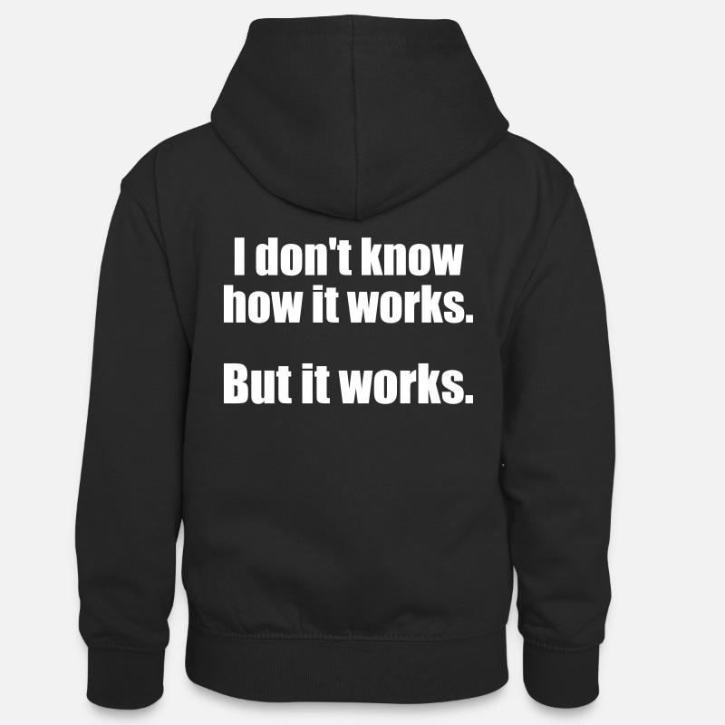 Programmer, Software, Computer Science, Developer - Teenager Contrast Hoodie - black/red