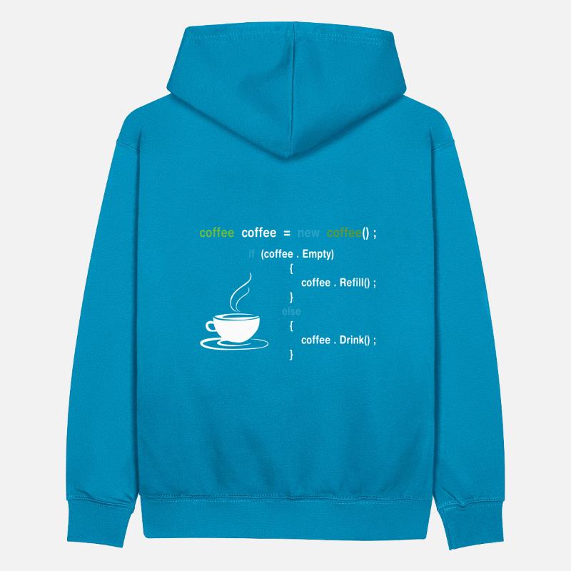 Coffee programmer Teenager Contrast Hoodie