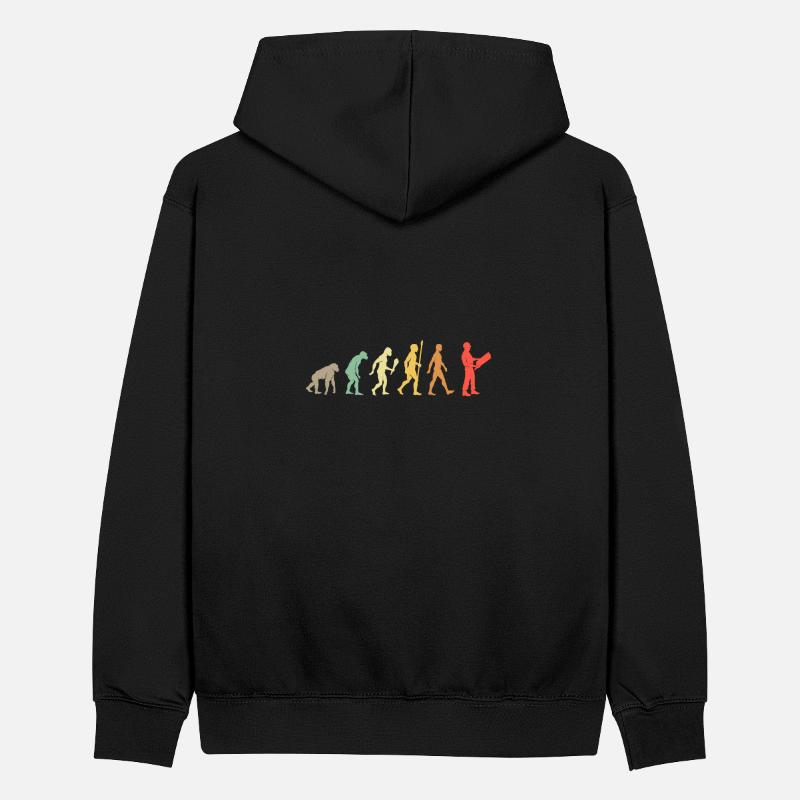 Vintage Evolution Idée cadeau d’architecte Sweat à capuche contrasté Ado