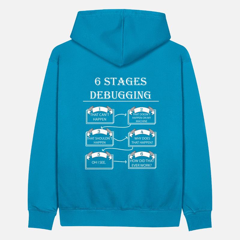 Debugging Teenager Kontrast-Hoodie