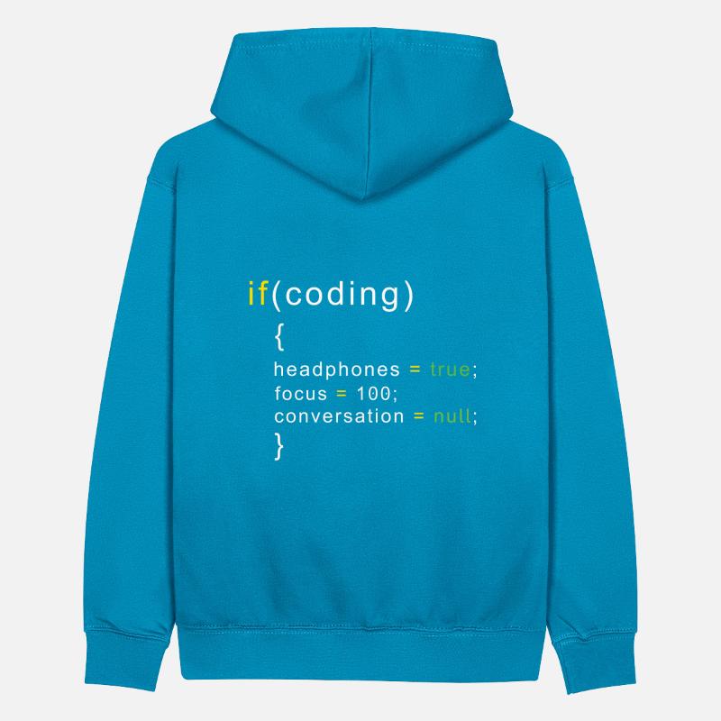 Programmierer Coding Teenager Kontrast-Hoodie
