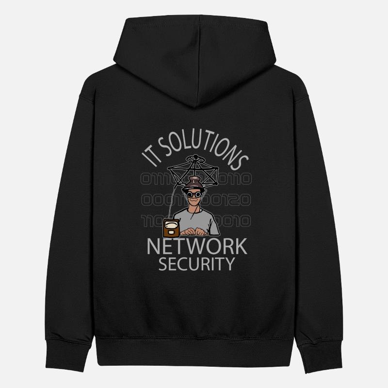Network Security - IT - Computer - Netzwerk Teenager Kontrast-Hoodie