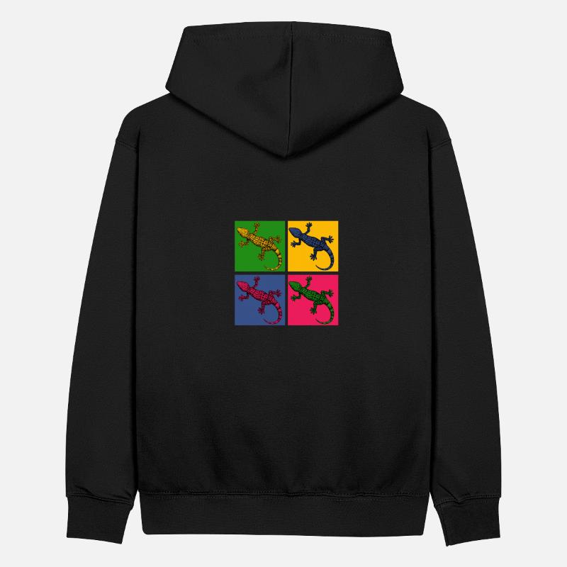 Eidechse Teenager Kontrast-Hoodie