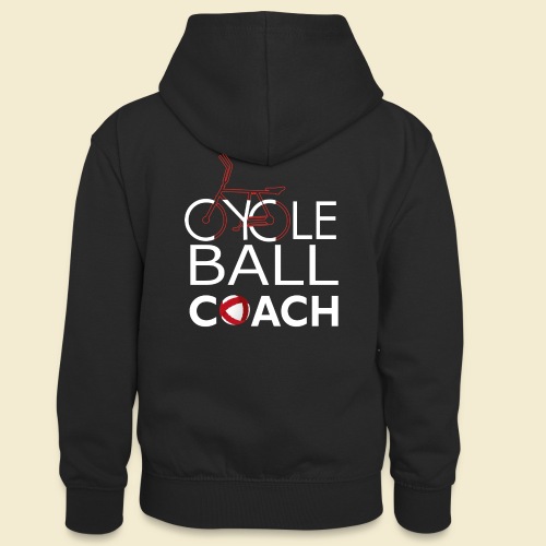 Radball | Cycle Ball Coach - Teenager Kontrast-Hoodie