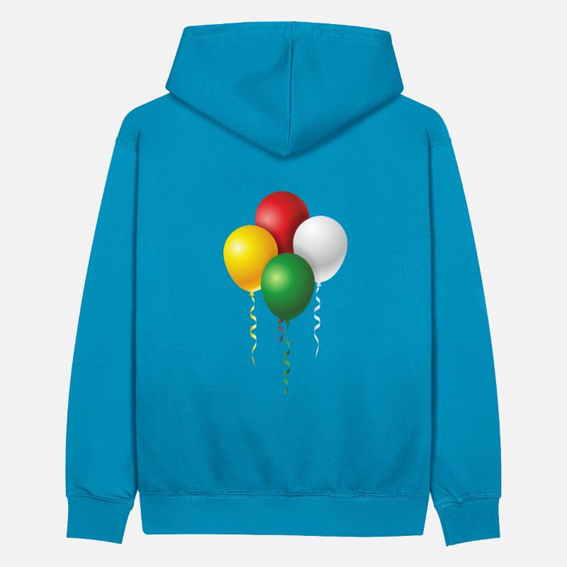 Luftballons zu Fasching oder Karneval Teenager Kontrast-Hoodie