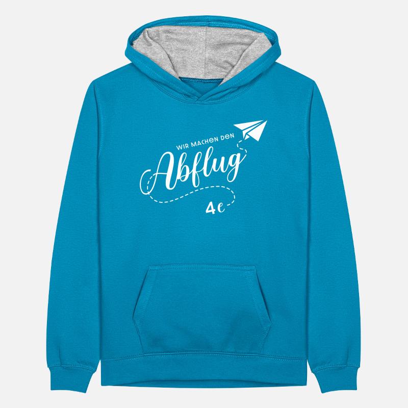 Abschlussklasse 4e Teenager Kontrast-Hoodie