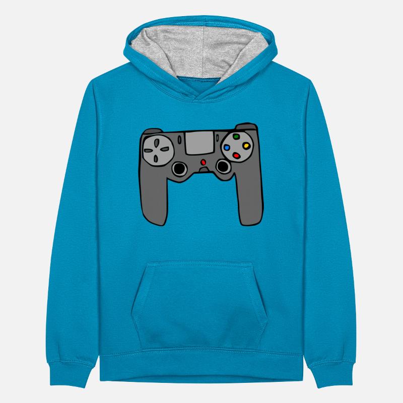 Controller Teenager Contrast Hoodie