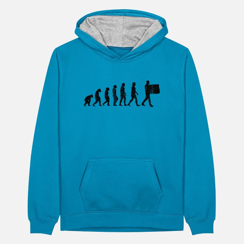 Warehouse Logistics Logistics Evolution Warehouse Workers Teenager Contrast Hoodie