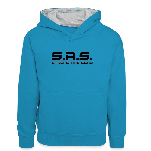 sas2 png - Teenager contrast-hoodie