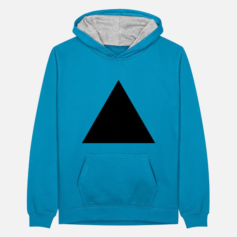 triangle Sweat à capuche contrasté Ado