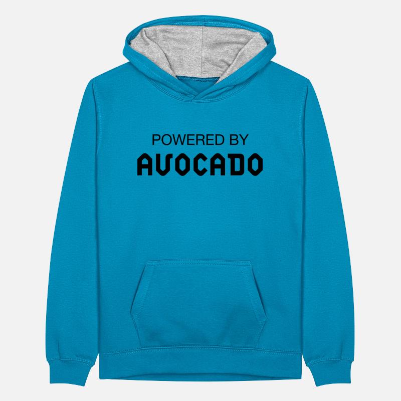 Powered By Avocado Teenager Contrast Hoodie