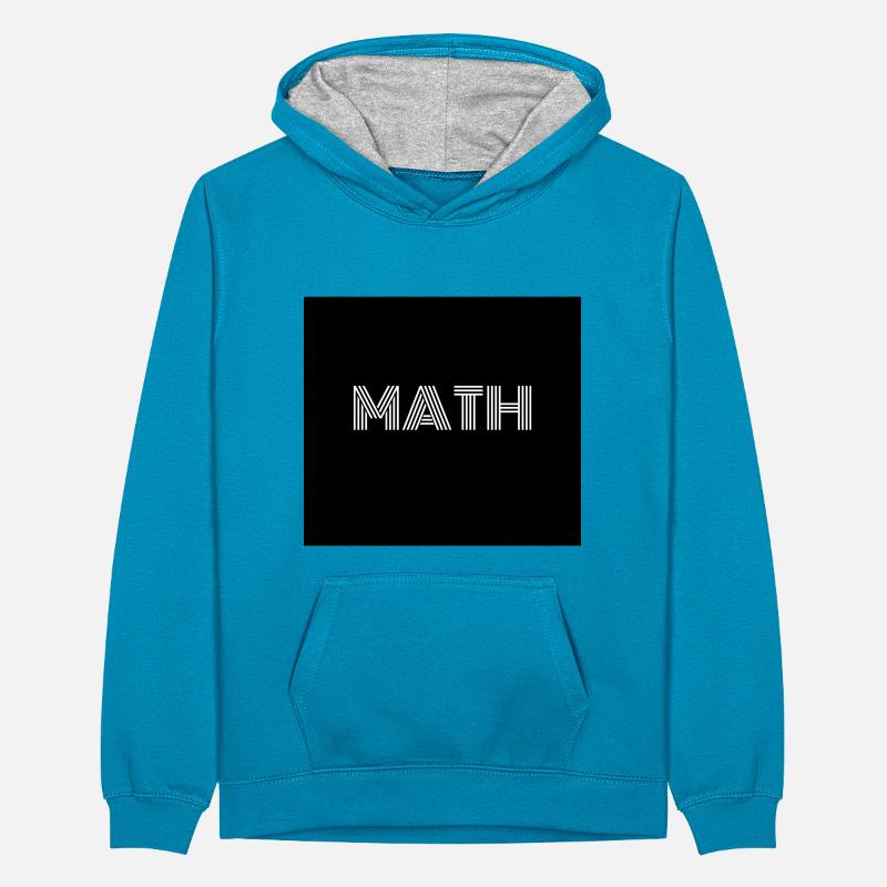 mathematics Teenager Contrast Hoodie