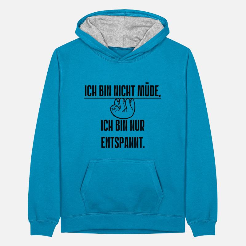 Spruch 13 Teenager Kontrast-Hoodie