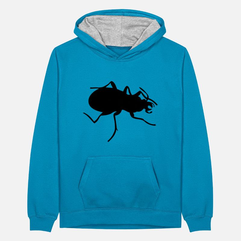 Beetle Sweat à capuche contrasté Ado