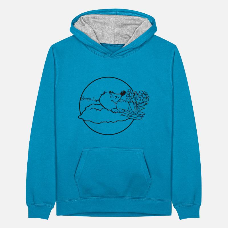 Mole Earth Mole Grêle Fleur Odeur Parfum Sp Sweat à capuche contrasté Ado