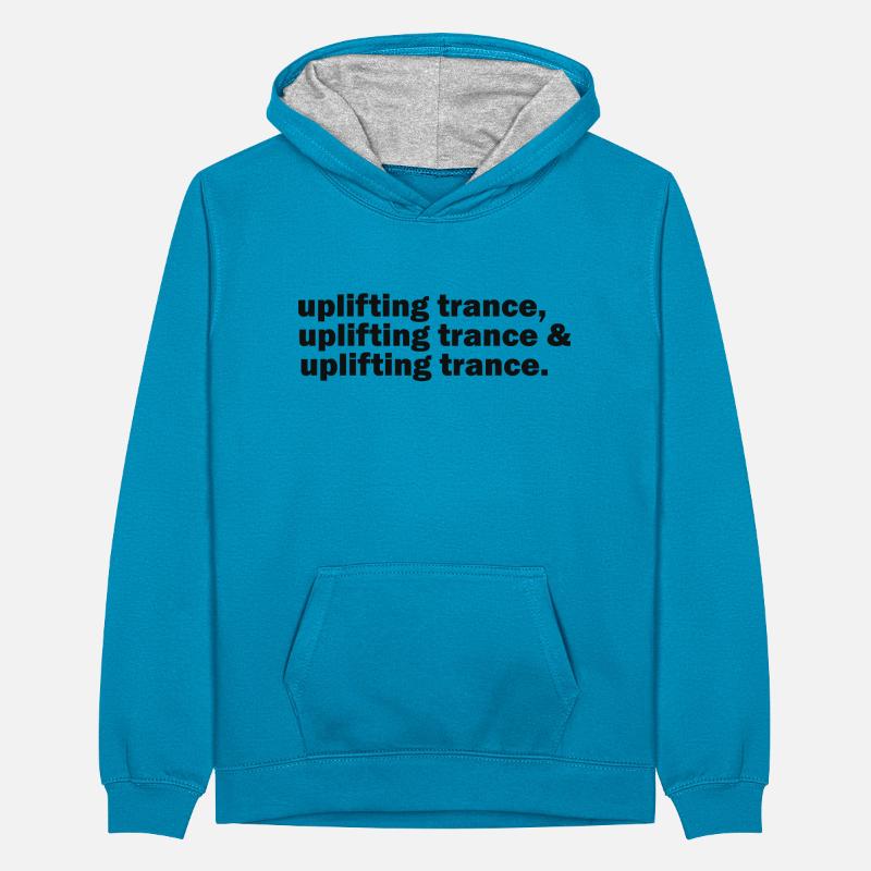 Opbeurende trance Teenager contrast-hoodie