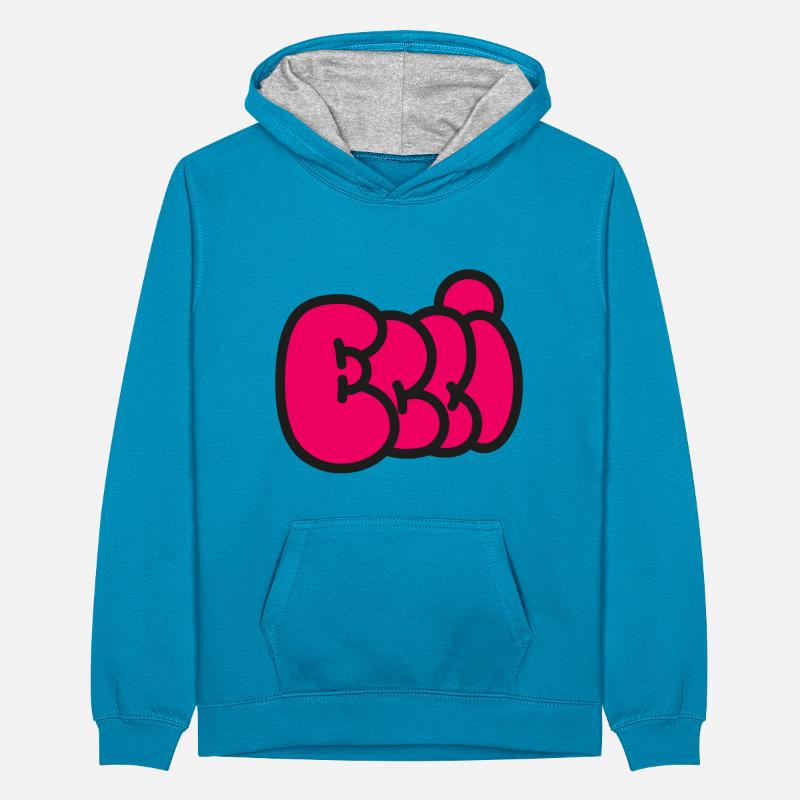 Balloon font ELLI Teenager Contrast Hoodie