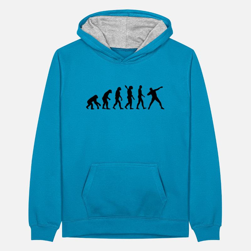 Évolution Lancer du poids Sweat à capuche contrasté Ado