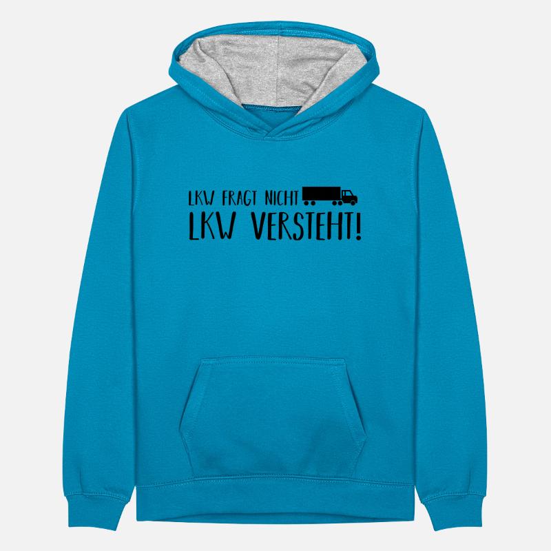 LKW fragt nicht Teenager Kontrast-Hoodie