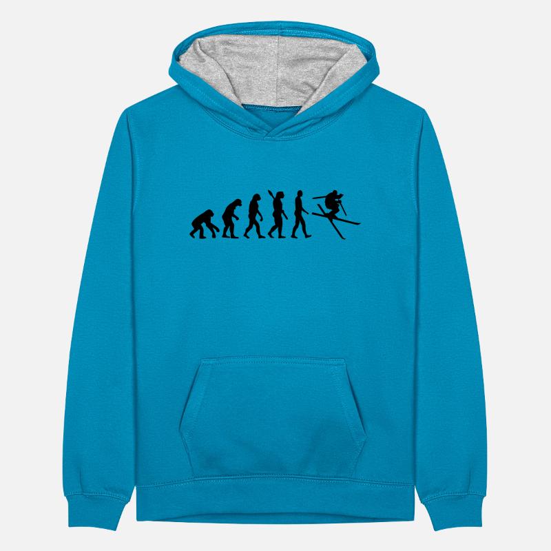 Evolution Ski Teenager Kontrast-Hoodie