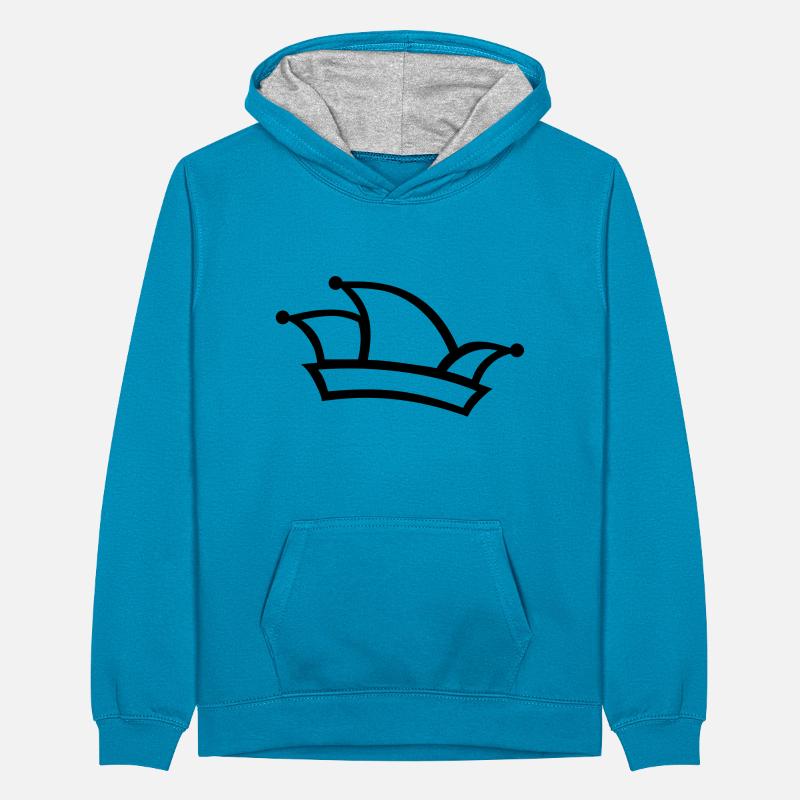 Carnival fools cap Teenager Contrast Hoodie