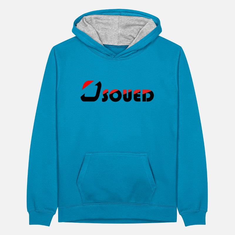 Osoued Sweat à capuche contrasté Ado