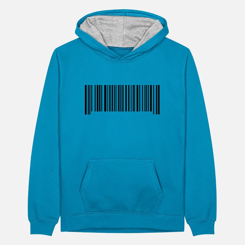 code Sweat à capuche contrasté Ado