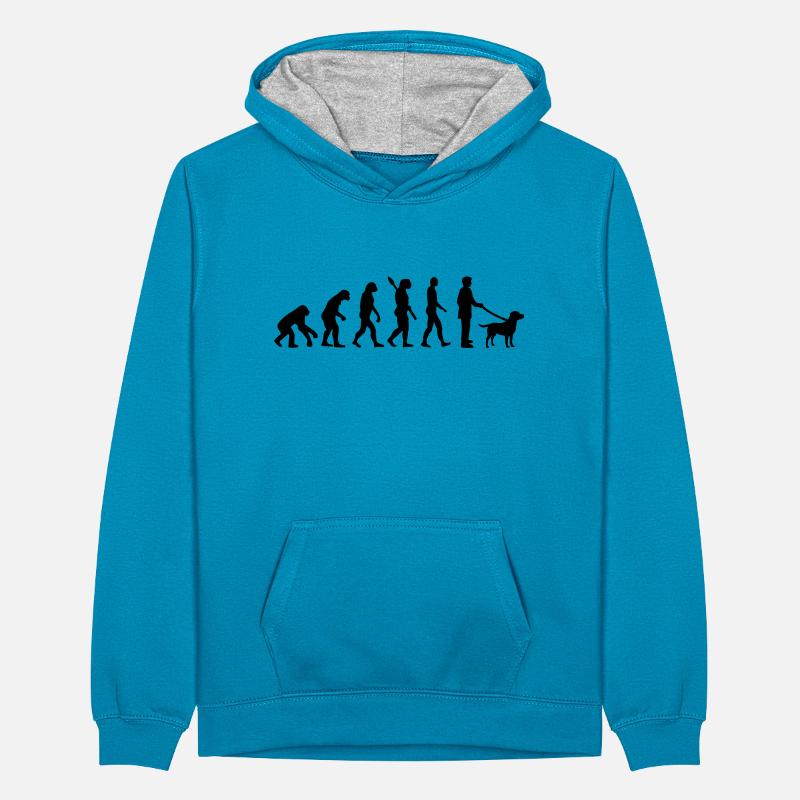 Labrador Teenager Contrast Hoodie