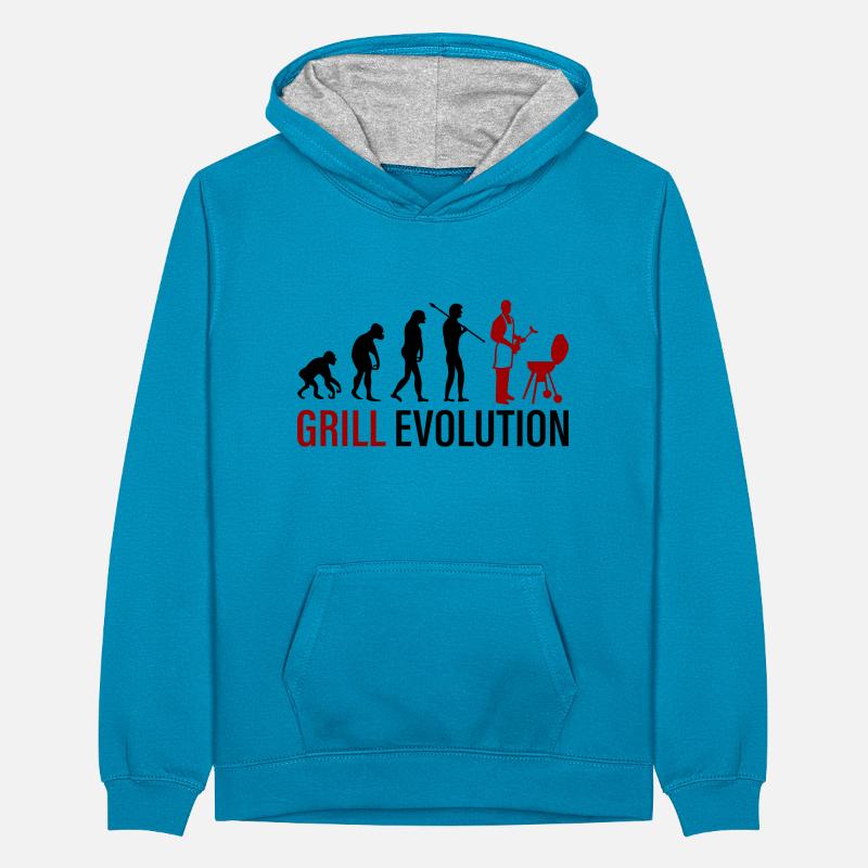 Grill Evolution Teenager Contrast Hoodie