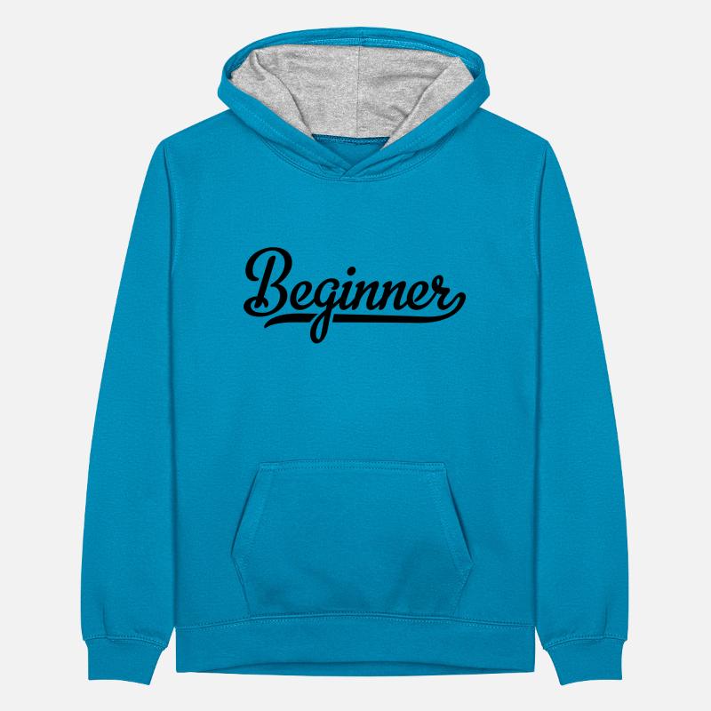 beginner Teenager Kontrast-Hoodie