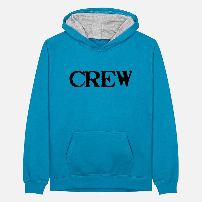 Crew Sweat à capuche contrasté Ado