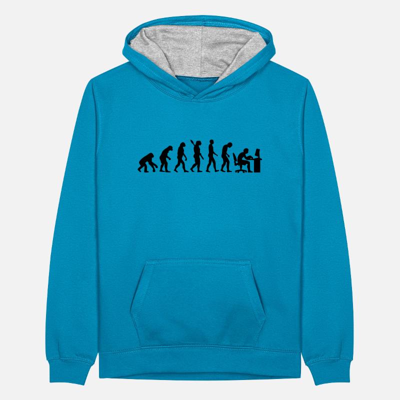 Evolution Büro Teenager Kontrast-Hoodie