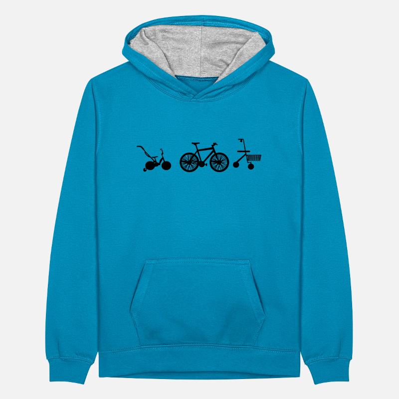 Rad Evolution Teenager Kontrast-Hoodie
