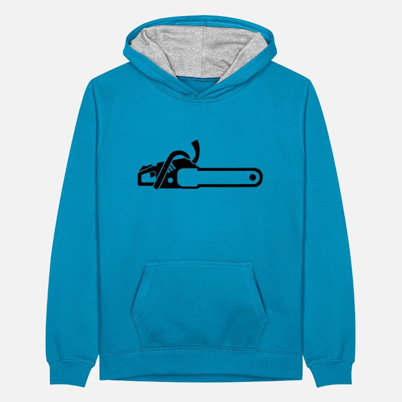 Chainsaw Teenager Contrast Hoodie
