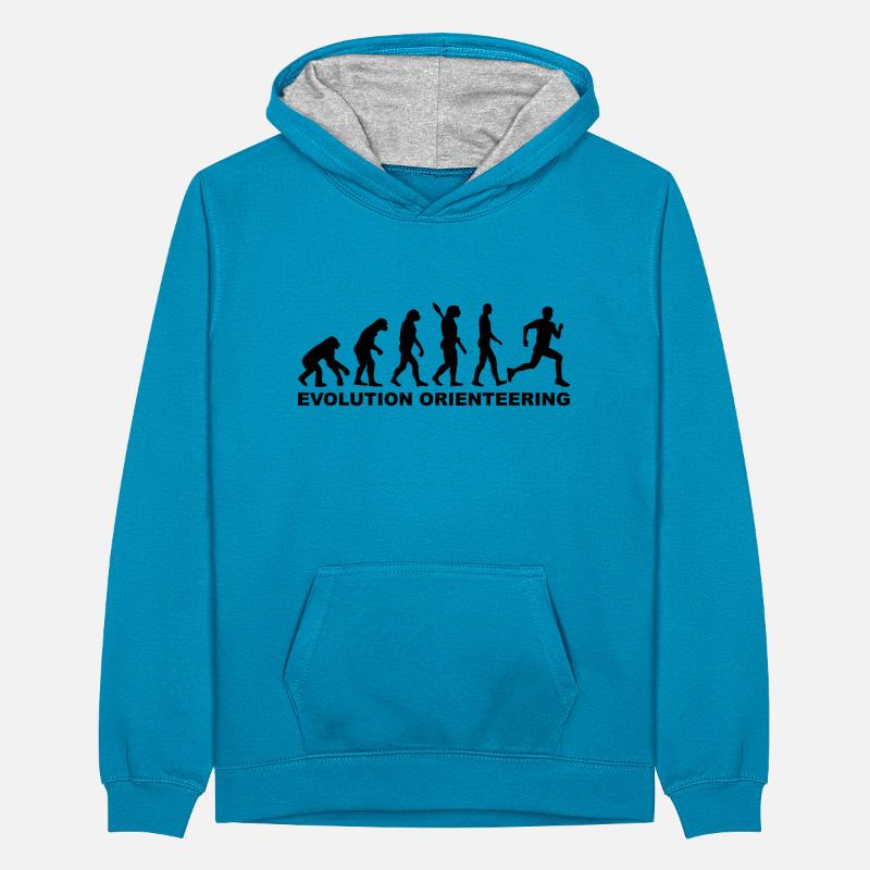 Evolution Orienteering Teenager Contrast Hoodie
