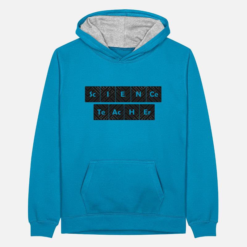 Science Science Scientist Physics Lab DNA Teenager Contrast Hoodie